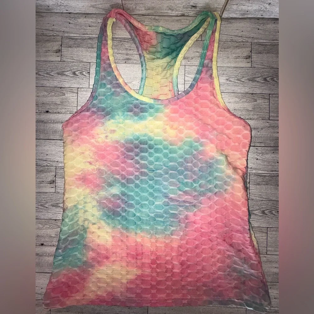Tie Dye Yoga Set (2 piece top and bottom) activewear set - Picture 5 of 9